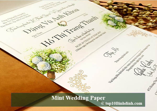 Mint Wedding Paper